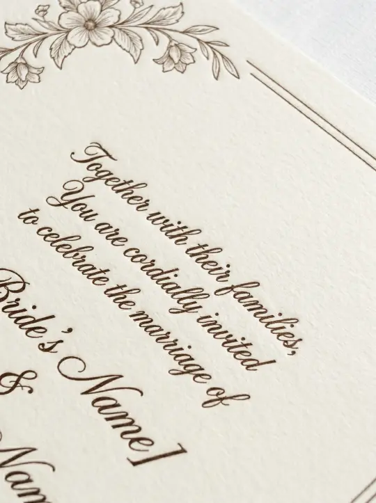 Classic Elegance Wedding Invitation