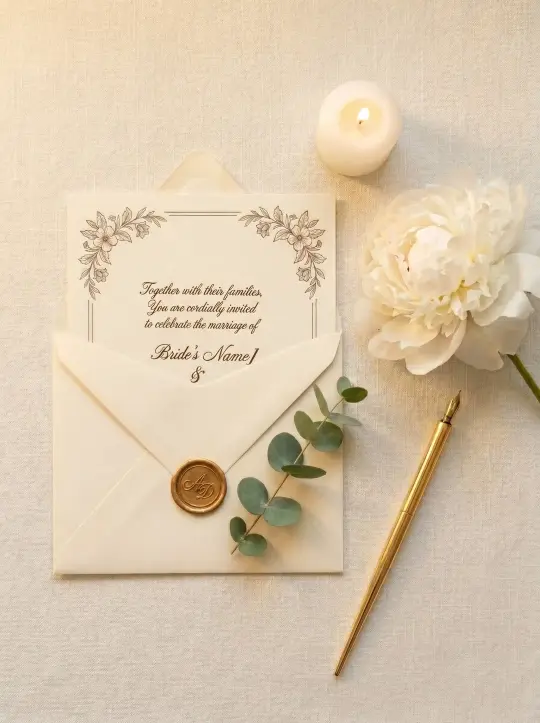 Classic Elegance Wedding Invitation