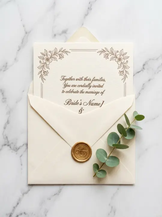 Classic Elegance Wedding Invitation