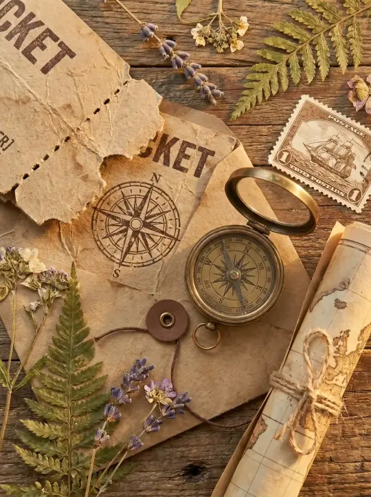 Rustic Floral Menu