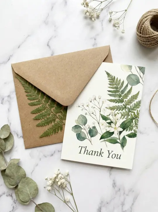 Botanical Garden Thank You Card