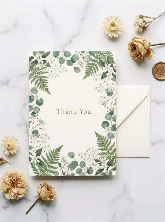 Botanical Garden Thank You Card