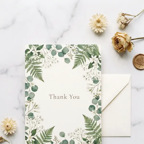 Botanical Garden Thank You Card