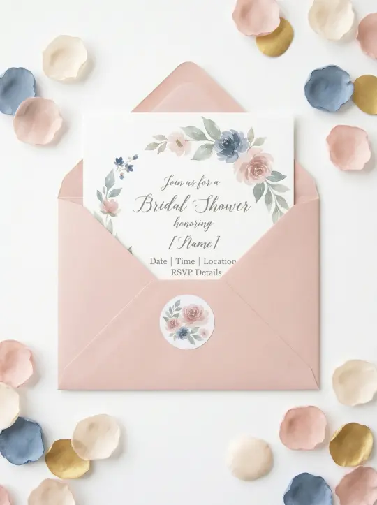 Vintage Travel Ticket Invitation
